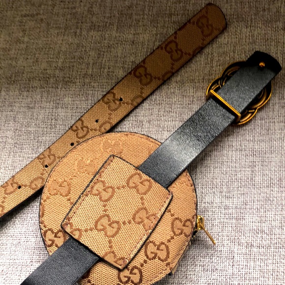 NWOT🛍BEAUTIFUL (LOOK ALIKE) GUCCI BELT with ATTACHED ROUND POUCH ❤️🔥 - Picture 6 of 6